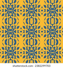 Seamless moroccan pattern. Square vintage tile.  Bizarre Art Illustration