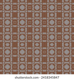 Seamless moroccan pattern. Square vintage tile.  1970 Aesthetic Textures with Flowing Waves