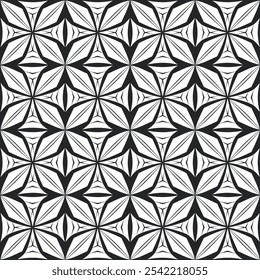 Patrón marroquí sin fisuras. Azulejo vintage cuadrado. patrón de adorno de silueta para el diseño de azulejos. Hecho a mano. Impresión para textiles. 