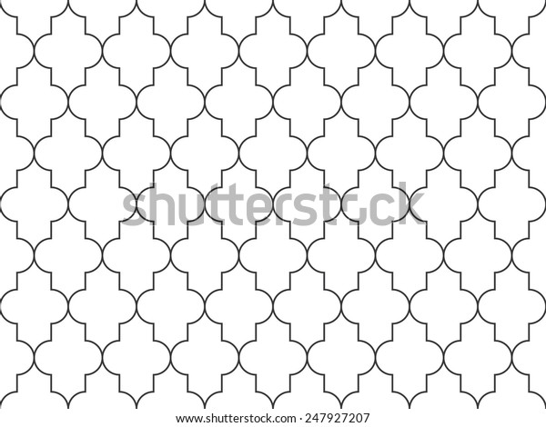 Seamless Moroccan Pattern Vector Stock Vector (Royalty Free) 247927207