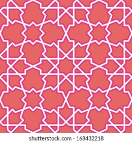 Seamless Moroccan Tile Background Pattern