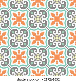 Patrón de fondo inspirado en mosaico marroquí impecable