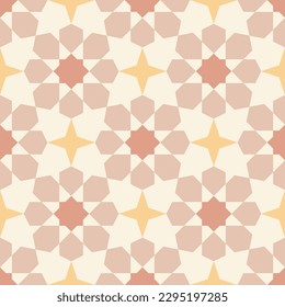 seamless moroccan tiles pattern in soft colors Azulejo tile vector pattern Can be used for wallpaper, pattern fills, web page background,surface textures.