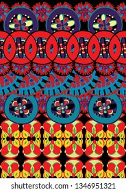 Seamless morrocan pattern, circle ornaments. Trend fashion textile surface print for interior decor, womenswear, cover, gifts.