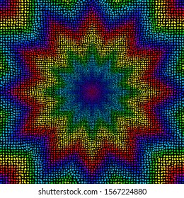 Seamless mosaic art pattern. Abstract art background.. Vector image.