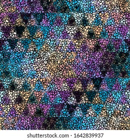 Nahtlose Mosaikkunst. Abstrakter Kunsthintergrund.Vektorillustration-Bild.