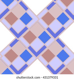 Seamless mosaic background of colorful geometric shapes, vector illustration.