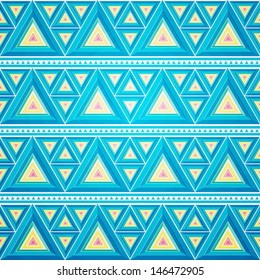 Seamless mosaic background geometric pattern, vector illustration