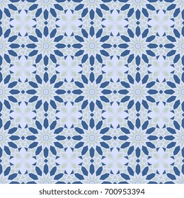 Seamless mosaic background of geometric shapes. Vector illustration