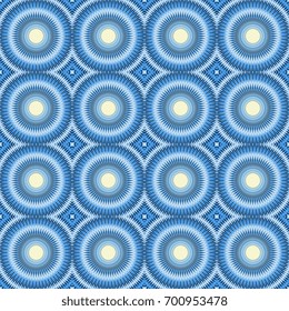 Seamless mosaic background of geometric shapes. Vector illustration