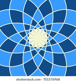 Seamless mosaic background of geometric shapes. Vector illustration