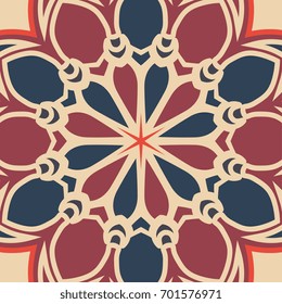 Seamless mosaic background of geometric shapes. Vector illustration