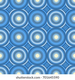 Seamless mosaic background of geometric shapes. Vector illustration