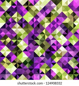 Fondo de mosaico inmaculado. Ilustración vectorial.
