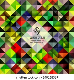 Seamless mosaic background. Vector illustration. 