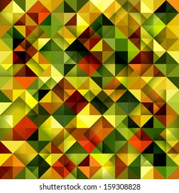 Fondo de mosaico inmaculado. Ilustración vectorial. 