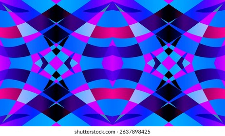 seamless mosaic Beautiful glow colour gradient flower line art pattern wallpaper ornament for commercial ads	