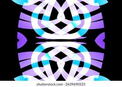 seamless mosaic Beautiful glow colour gradient flower line art pattern wallpaper ornament for commercial ads	