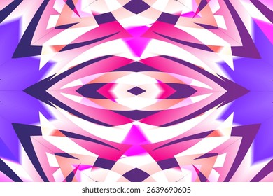 seamless mosaic Beautiful glow colour gradient flower line art pattern wallpaper ornament for commercial ads	