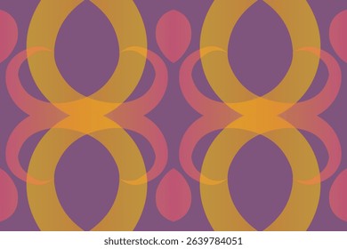seamless mosaic Beautiful glow colour gradient flower line art pattern wallpaper ornament for commercial ads	