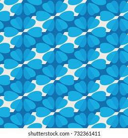 Seamless mosaic floral pattern. Geometric background. Vector Illustration.