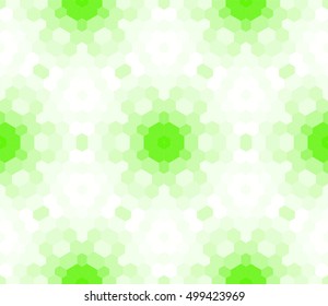 seamless mosaic. floral stained-glass window. green color. vector illustration. for design, wallpaper, interior