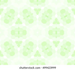 seamless mosaic. floral stained-glass window. green color. vector illustration. for design, wallpaper, interior