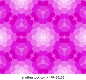 seamless mosaic. floral stained-glass window. purple color. vector illustration. for design, wallpaper, interior