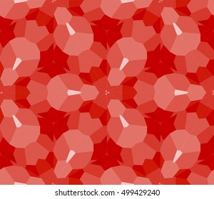 seamless mosaic. floral stained-glass window. red color. vector illustration. for design, wallpaper, interior