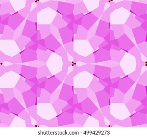seamless mosaic. floral stained-glass window. purple color. vector illustration. for design, wallpaper, interior