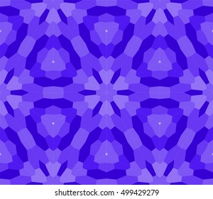 seamless mosaic. floral stained-glass window theme. blue color. vector illustration. for design, wallpaper, interior