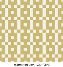 Seamless mosaic. Geo seamless pattern with gold and grey. Useful for  fabric print, wrapping paper, scrap booking, web design