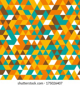 Seamless mosaic geometric pattern (for textiles,  book design, website) 