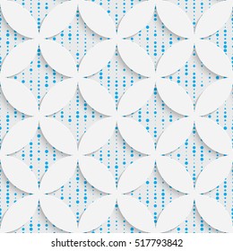 Patrón de mosaico sin foco. Resumen 3d Antecedentes Realistas. Papel de fondo moderno. Diseño de moda blanca