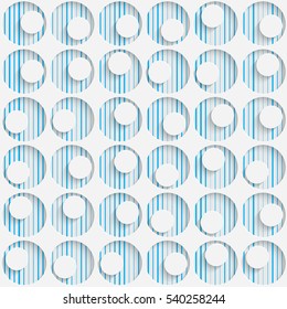 Seamless Mosaic Pattern. Abstract 3d Realistic Background. Modern Fine Wallpaper. White Fashion Design