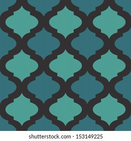 Patrón de mosaico sin brillo en estilo árabe para web o decoración