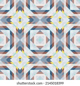 Seamless mosaic pattern Geometric background Vector illustration