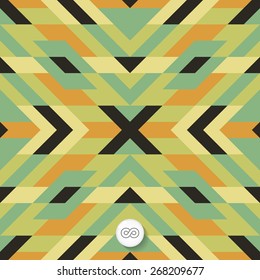 Seamless mosaic pattern. Geometric background. Vector Illustration. Can be used for wallpapers, backgrounds, web sites. 