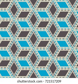 Seamless mosaic pattern. Geometric background. Vector Illustration.