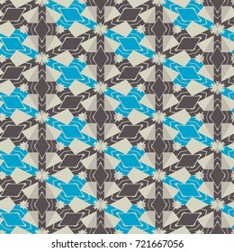 Seamless mosaic pattern. Geometric background. Vector Illustration.