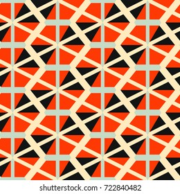 Seamless mosaic pattern. Geometric background. Vector Illustration.