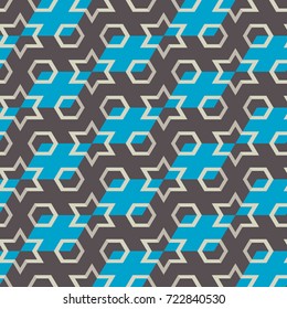 Seamless mosaic pattern. Geometric background. Vector Illustration.