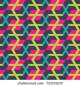 Seamless mosaic pattern. Geometric background. Vector Illustration.