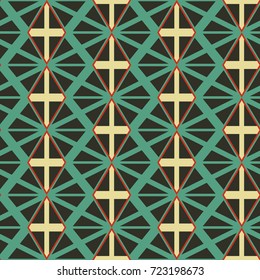 Seamless mosaic pattern. Geometric background. Vector Illustration.