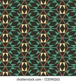 Patrón de mosaico sin foco. Fondo geométrico. Ilustración vectorial.