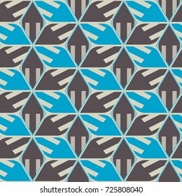 Seamless mosaic pattern. Geometric background. Vector Illustration.