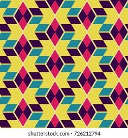 Seamless mosaic pattern. Geometric background. Vector Illustration.