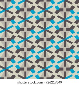 Seamless mosaic pattern. Geometric background. Vector Illustration.