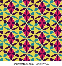 Seamless mosaic pattern. Geometric background. Vector Illustration.