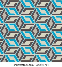 Seamless mosaic pattern. Geometric background. Vector Illustration.